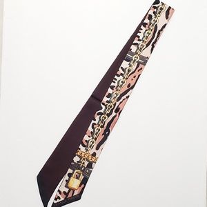 ⤵⤵1pc Classic Leopard Lock Design Cotton Scarves